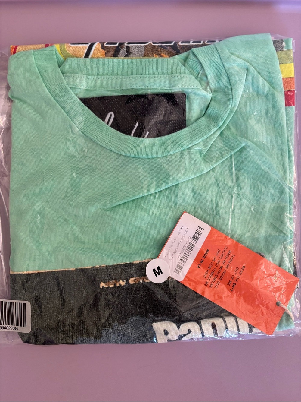 NWT La Detresse Panic Tee in Thin Mint Green - Picture 5 of 7